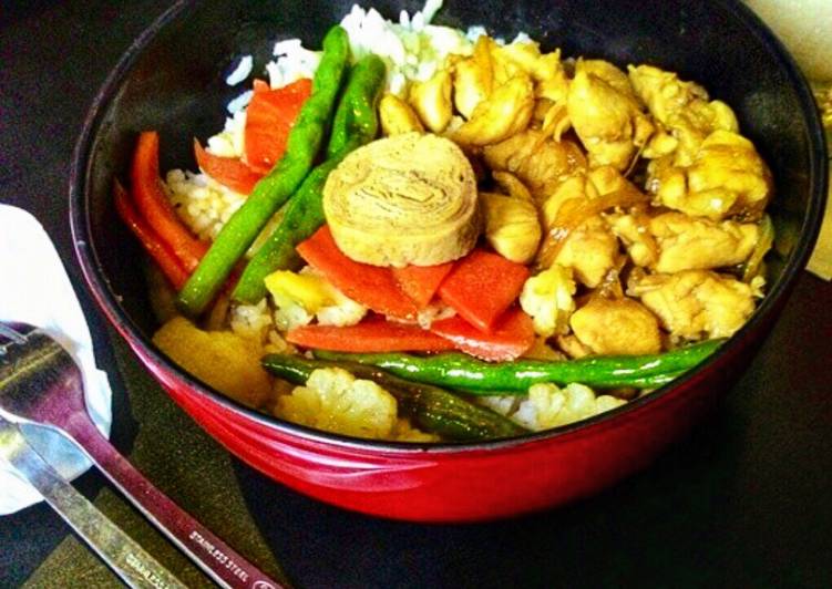 Nasi Ayam Sayuran Simple