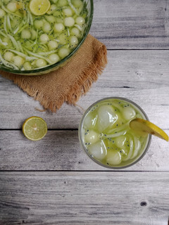 Foto resep Es Melon Timun Serut