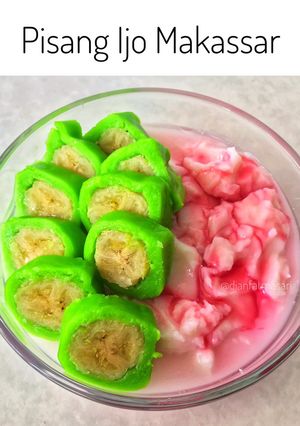 Foto resep Es Pisang Ijo Makassar