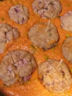 Una foto de Albóndigas con corazón