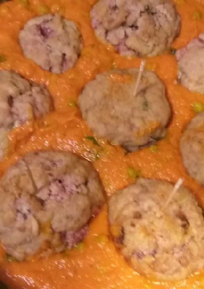 Una foto de Albóndigas con corazón
