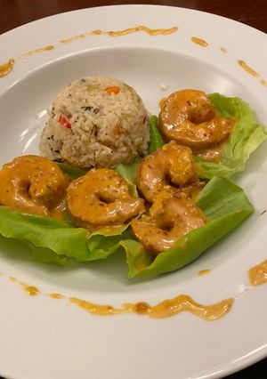 A picture of Bang Bang Shrimp.