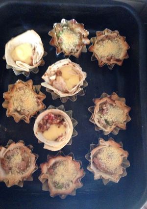 Una foto de Mini tarteletas y minu pizzetas con rapiditas bimbo