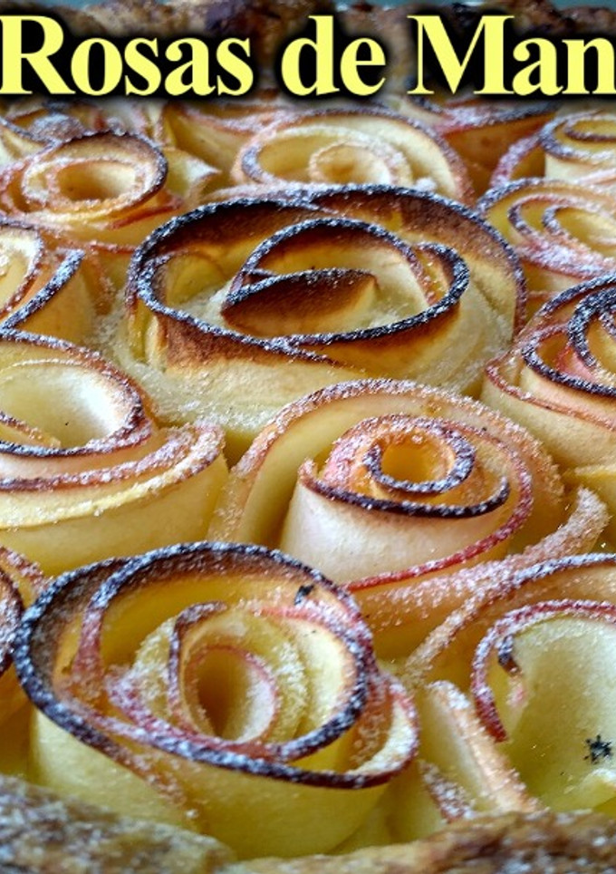 Una foto de Tarta de Rosas de Manzana