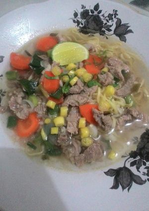 Foto resep Sup Mie Daging