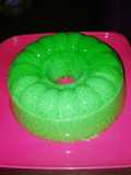 Puding pandan lembut dan gurih