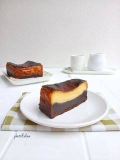 Foto resep Brownies Burnt Cheese Cake