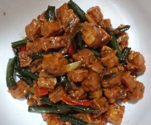 Resep Terbaru Tumis tempe kacang panjang (pedas manis) Yummy Mantul Resep Terbaru Tumis tempe kacang panjang (pedas manis) Yummy Mantul
