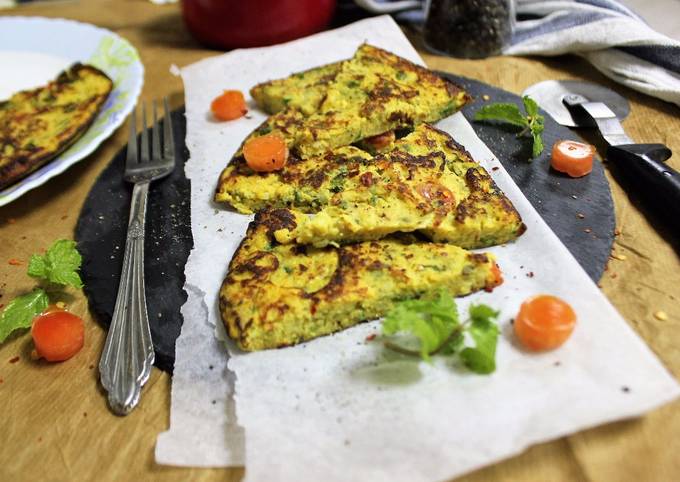 Spanish Omelette with Indian Flavour