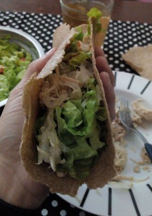 Una foto de Tacos de pollo livianisimos