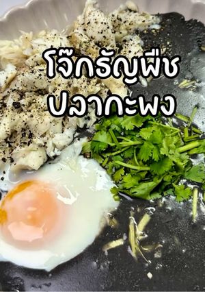 รูปของ โจ๊กธัญพืชปลากะพง