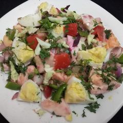 Egg vegetables salad A picture of Egg vegetables salad.