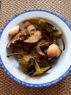 عکسی از دستور ترشی بادمجان و فلفل کبابی