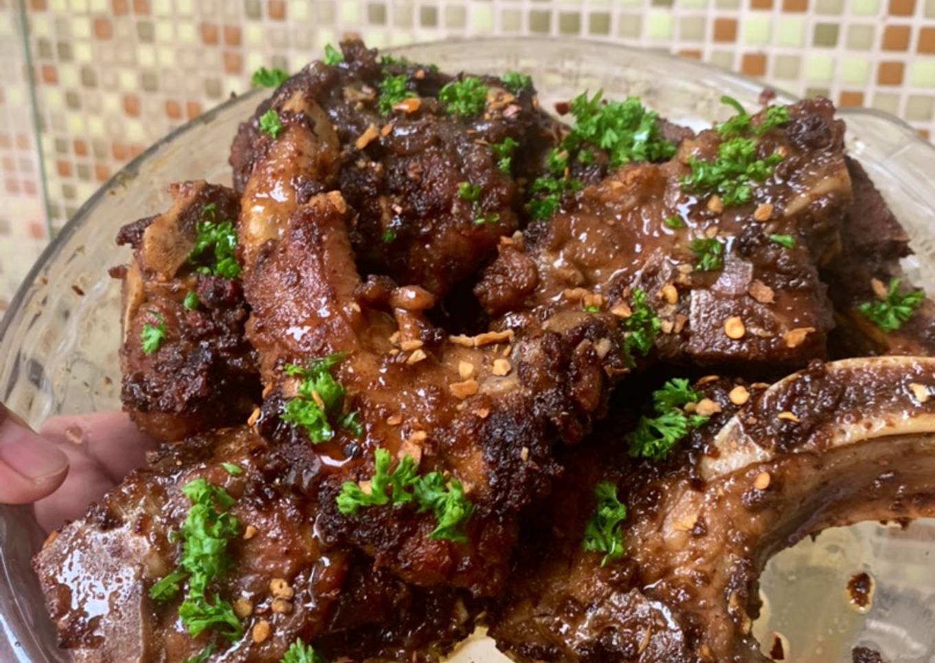 Turf It! The Filipino Style Sweet & Spicy Cajun Ribs w/ Cajun Fried Rice