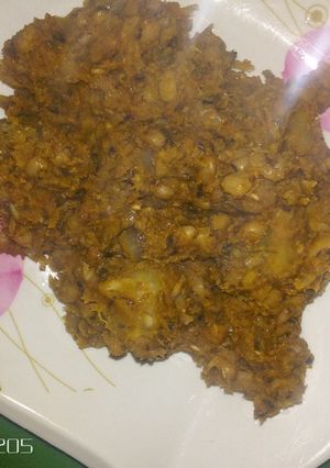 A picture of Pottage beans and sweet potatoes.