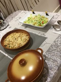 صورة لوصفة صنية دجاج وبروكلي