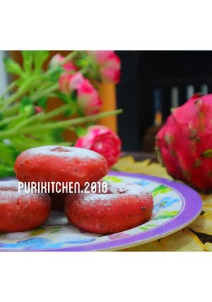 Foto resep Dragon Fruit Donut
