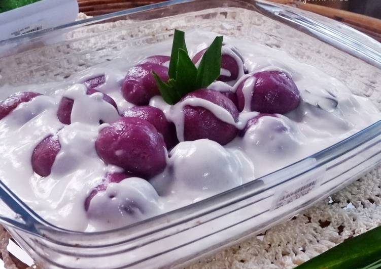 resep cara buat Putri Mandi Ubi Ungu