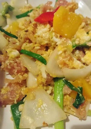 รูปของ แหนมผัดไข่
