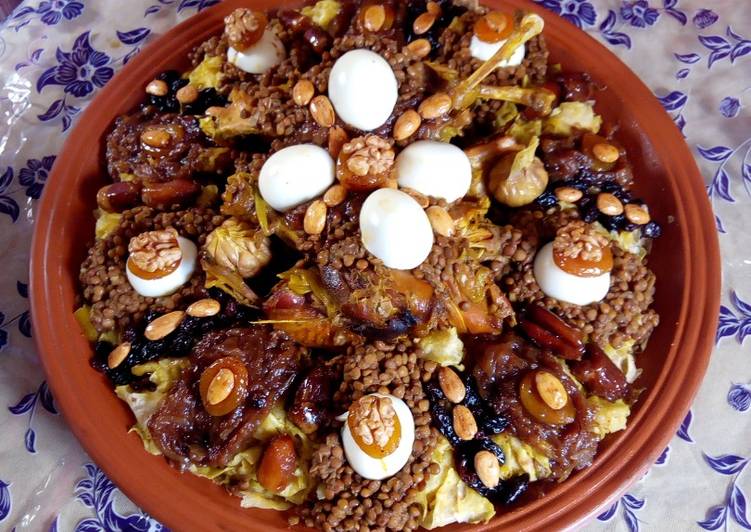 الرفيسة بالدجاج البلدي