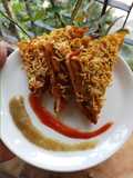 Masala cheese and corn toast