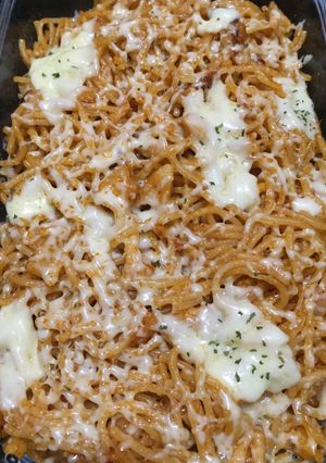 Foto resep Spagetti Cheesy Bolognese Super Enak