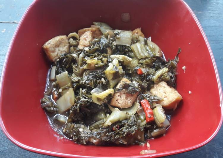 Oseng-oseng Sayur asin + tahu