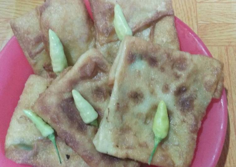 Resep masakan Martabak teplon mini | Cara Membuat Martabak teplon mini Yang Lezat