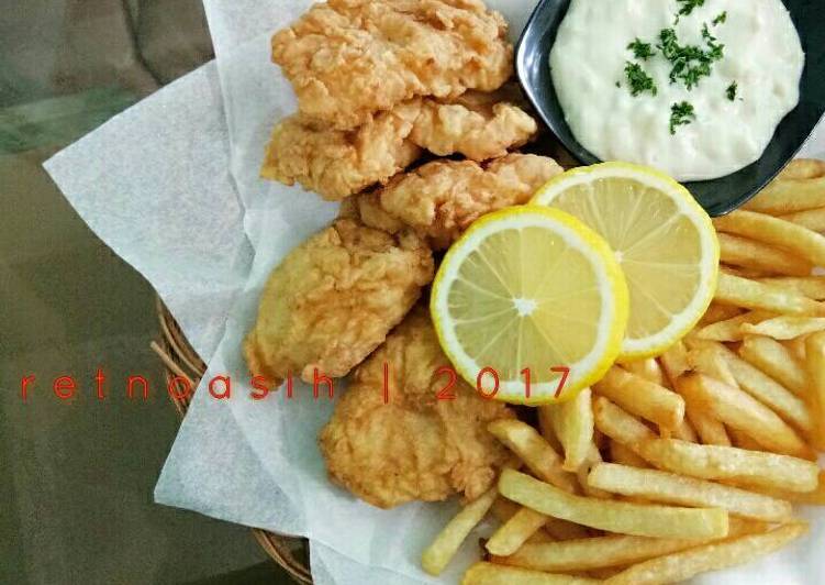 Resep Fish and Chips (No Beer), Bikin Ngiler
