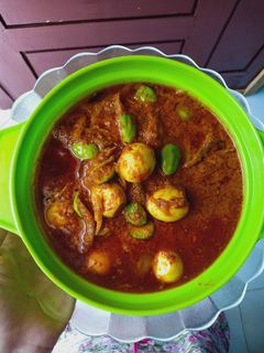Foto resep Sambal tanak,telur puyuh,teri dan petai