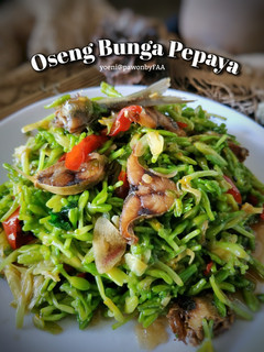 Foto resep Oseng Bunga Pepaya