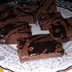 Fudgy Chocolate Brownies🍫 #stayhome A picture of Fudgy Chocolate Brownies🍫 #stayhome.