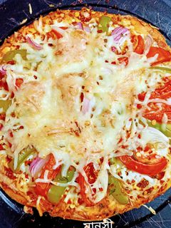 চিকেন পিজ্জা (Chicken pizza recipe in Bengali) রেসিপির প্রধান ছবি