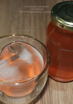 A picture of Torch Ginger Flower Syrup (Sirop Kecombrang/Honje).