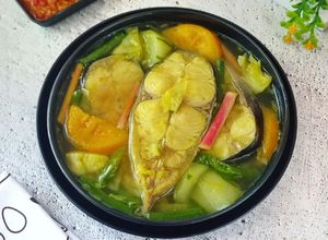 Foto resep Gangan Asam Rimbang (Terong Asam), Umbut Kecombrang, Iwak Patin
