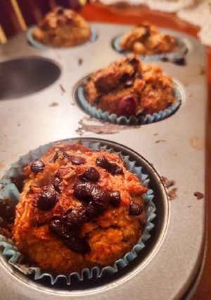 Una foto de Muffins de Plátano y Coco
