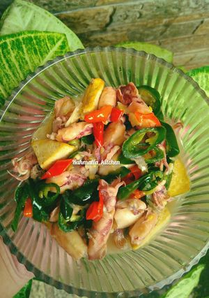 Foto resep Cumi tumis cabe hijau