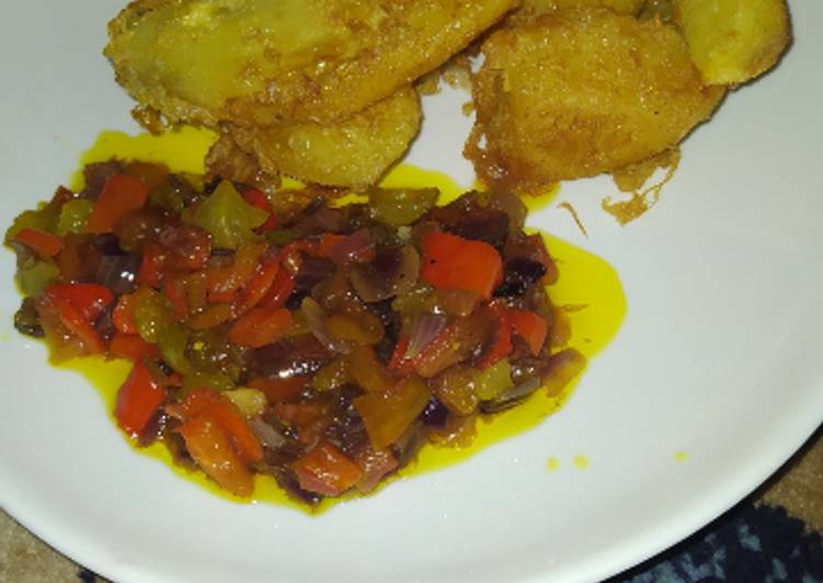 Recipe of Speedy Fried sweet potato with sauce