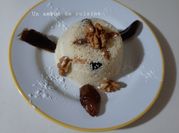 Une photo de semoule raisin