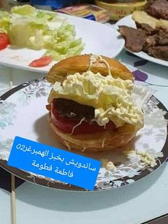 صورة لوصفة ساندويش بخبز الهمبرغر 02