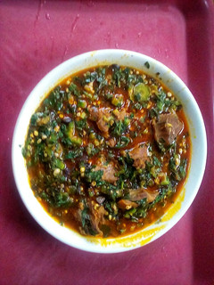 A picture of Anghara and Okro Soup ll.