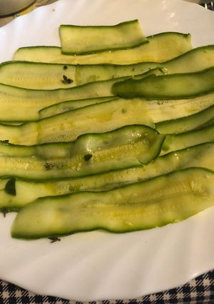Foto di Carpaccio di zucchine