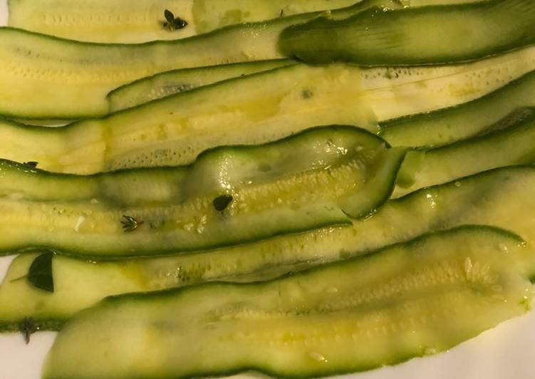 Recipe of Award-winning Carpaccio di zucchine