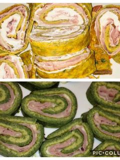 O poză a rețetei Ruladă de omletă.