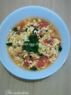 Foto resep Tomato egg drop soup