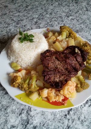 Una foto de Picante de brócoli con bistek
