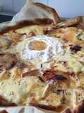 Ma tarte aux pommes de terre, morbier et Saint Félicien