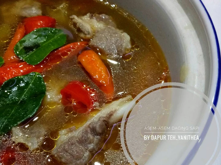 Cara Mudah Membuat Resep Asem-Asem Daging Sapi pr_recookmasakanberkuah yang Bisa Manjain Lidah