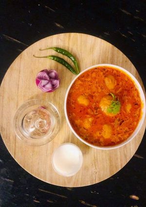 A picture of Dahi Wale Aloo.