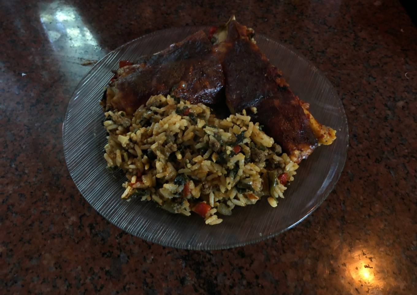 Relleno de canelones recuperado de Carne y de Verduras